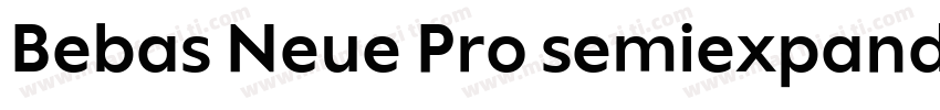 Bebas Neue Pro semiexpanded bold字体转换